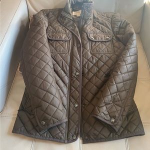 Michael Michael Kors quilted brown coat Size S